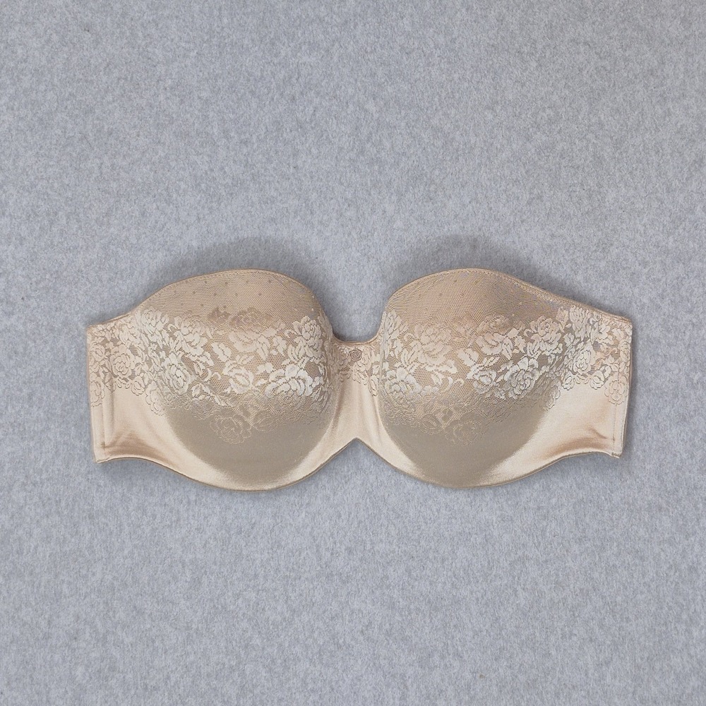 Soma Women Bra 42DD Beige Floral Stunning Support Multi Way T Shirt READ